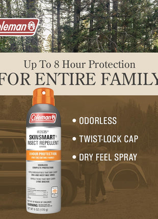 Coleman SkinSmart DEET Free Insect Repellent Spray - 6 oz
