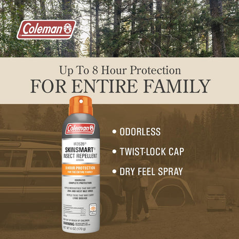 Coleman SkinSmart DEET Free Insect Repellent Spray - 6 oz