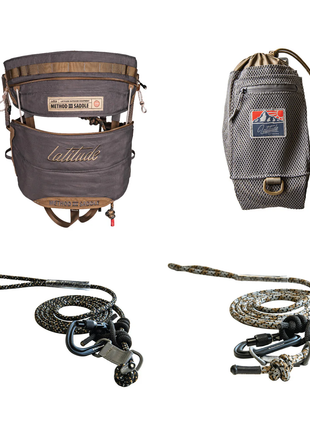 Latitude Method 3 Saddle Starter Kit w/8mm rope Gray REG