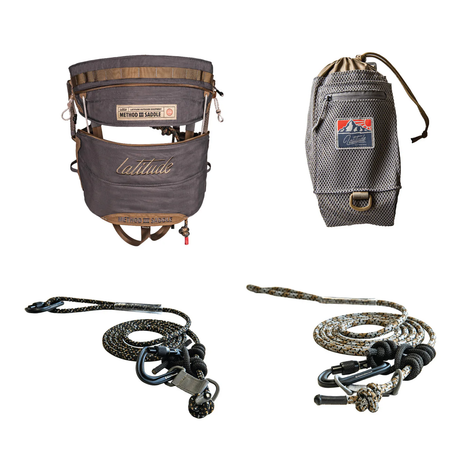 Latitude Method 3 Saddle Starter Kit w/8mm rope Gray REG