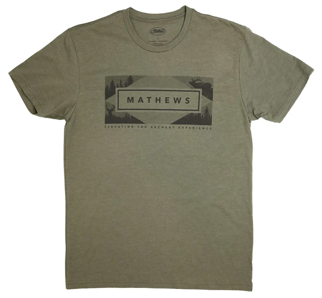 MATHEWS MEN'S TEE HIGHLANDS/ GREEN L