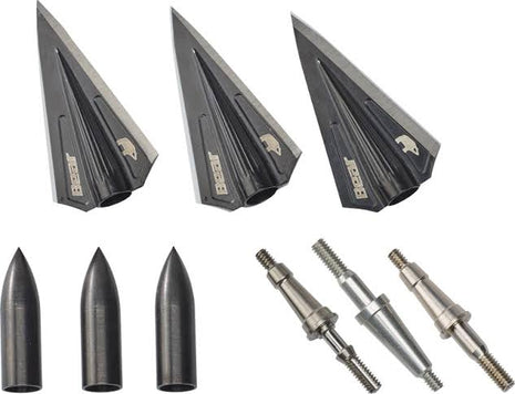 Bear Broadhead, RazoRHead VWS Single Bevel kit Black