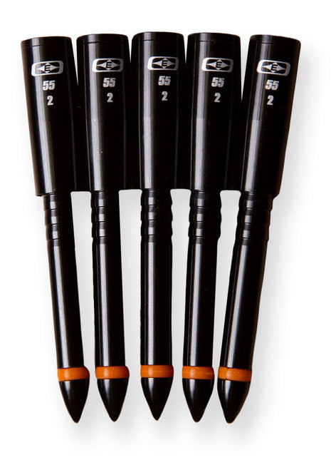 Easton Insert, 5mm Match Grade Halfout #1 55 Gr Aluminum (6)
