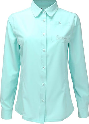 PARAMOUNT Women's Long Sleeve Button Up Coolcore Fishing Shirt