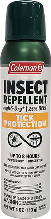 Coleman Tick 25% DEET Repellent - 4oz.