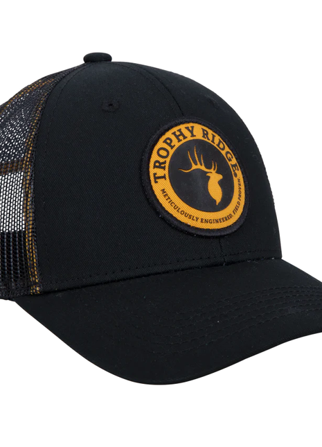 TROPHY RIDGE YELLOW PATCH BLACK HAT