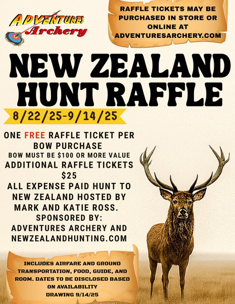 2025 New Zealand Hunt Raffle Ticket -1 Entry