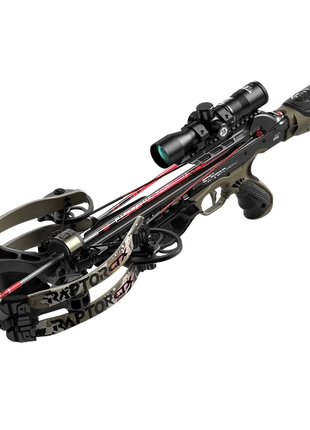 BARNETT HYPER RAPTOR GTX 425 w/ 2-7X36 ILLUMINATED SPEED DIAL SCOPE - FREE 3PK ARROWS