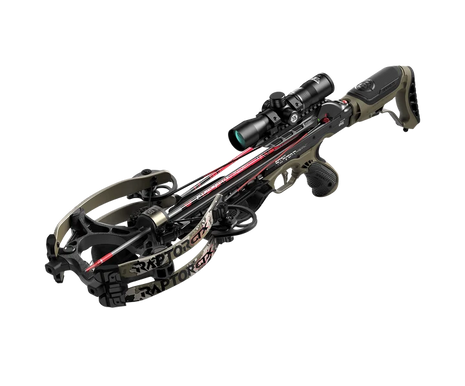 BARNETT HYPER RAPTOR GTX 425 w/ 2-7X36 ILLUMINATED SPEED DIAL SCOPE - FREE 3PK ARROWS