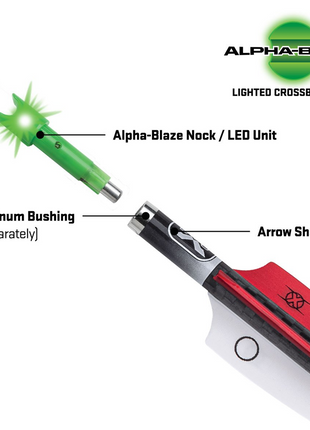 TENPOINT Alpha-Blaze Lighted Nock-Bushing Green