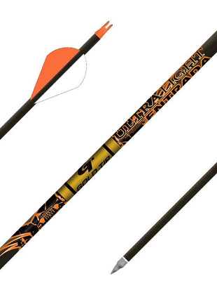 GOLD TIP ARROW ULTRALIGHT ENTRADA (.246) 600 2" Raptor Vanes (4) uncut (Clearance)