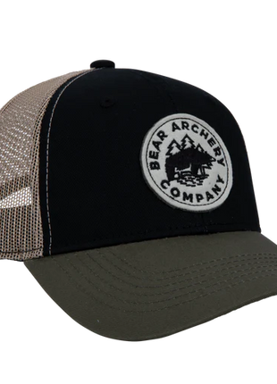 BEAR Bear Trad Patch Green Bill Hat