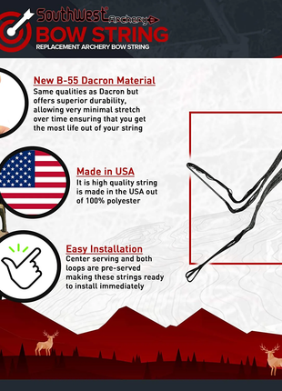 Southwest Dacron String 14 Strand Black