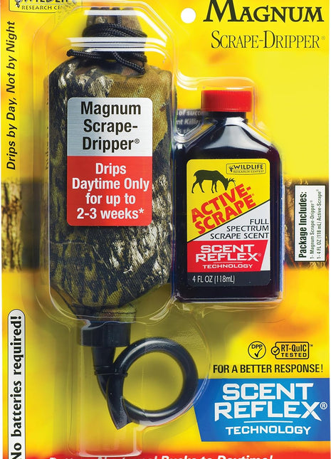 WILDLIFE RESEARCH Magnum Dripper/ 4 FL OZ Active-Scrape (w/ Scent Reflex)