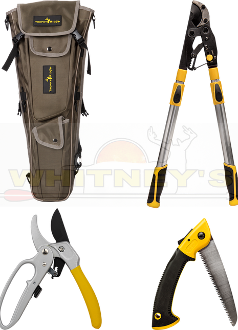 Trophy Ridge Trimmers Lopper Pruner Hand Saw Pack Black/Yellow