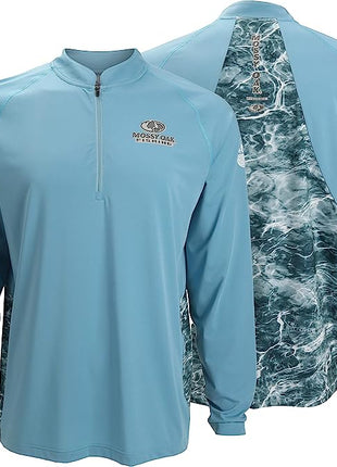 PARAMOUNT EAG Elite Mossy Oak Elements Quarter Zip Performance Long Sleeve Pullover