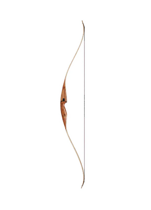 Bear Recurve 1-Pc, Grizzly Hunter RH 40 Canary Wood And Clear Glass