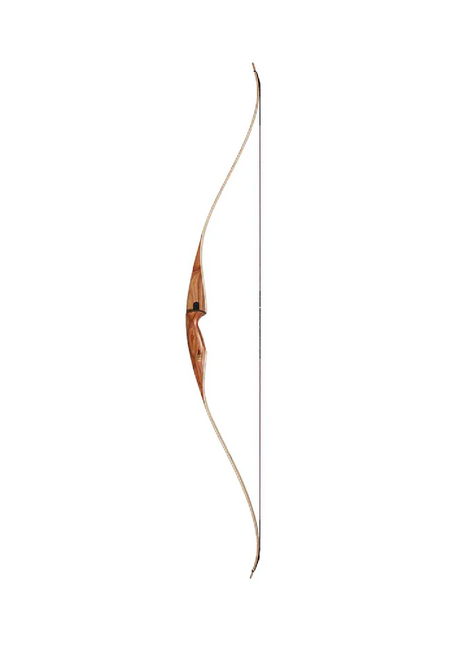 Bear Recurve 1-Pc, Grizzly Hunter RH 40 Canary Wood And Clear Glass