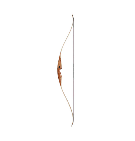 Bear Recurve 1-Pc, Grizzly Hunter RH 40 Canary Wood And Clear Glass