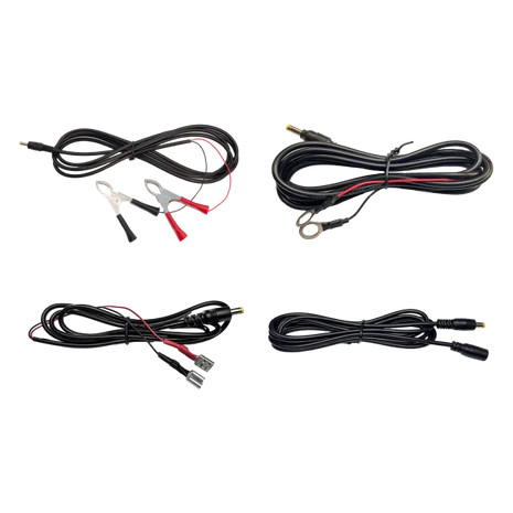 WISEEYE 12 VOLT POWER CORDS FULL KIT WITH CLAMP 5FT