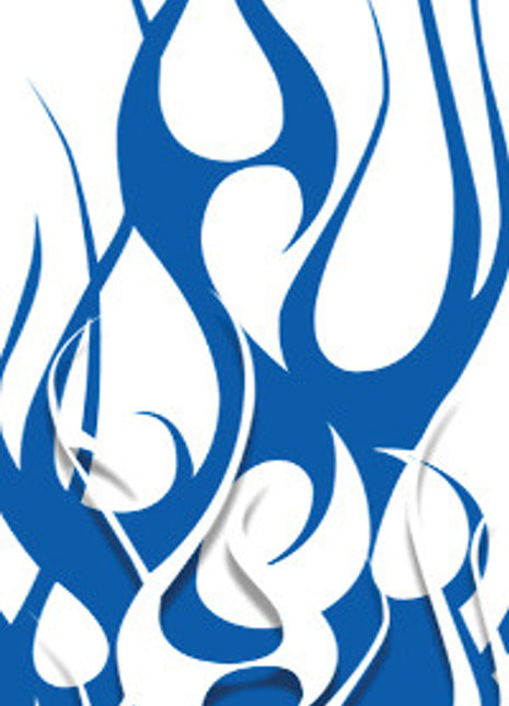 BOHNING Wrap, 4" Standard, Blue & White Flame, 13pk