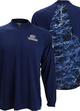 PARAMOUNT EAG Elite Mossy Oak Elements Quarter Zip Performance Long Sleeve Pullover