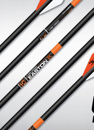 EASTON 6.5 CARBON BOWHUNTER (.006) 2" VANES 340 Spine (6 Pack)