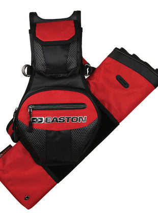 EASTON FLIPSIDE 4-TUBE HIP QUIVER, FITS RH AND LH RED