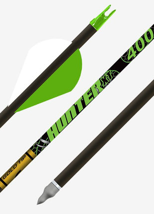 GOLD TIP ARROW HUNTER XT (.246) 400 2" Raptor Vanes (6)