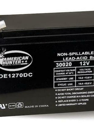 AMERICAN HUNTER DE1270DC /12V 7 AMP HR RECHARGEABLE BATTERY BULK