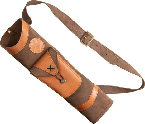 Bear Quiver, Traditional Back Brown Leather