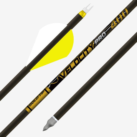 GOLD TIP ARROW VELOCITY PRO (.246) 400 2" Raptor Vanes (6pk)