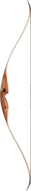 Bear Recurve 1-Pc, Grizzly Hunter RH 55 Canary Wood And Clear Glass