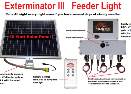 SNIPER HOG LIGHT FEEDER LIGHT Exterminator 2