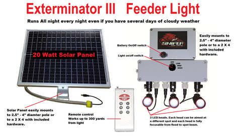 SNIPER HOG LIGHT FEEDER LIGHT Exterminator 2