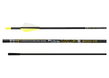 VICTORY ARROW VAP SS (.166) 2" X VANES Elite (.001") 350 Spine (8.8 gpi) 6 Pack