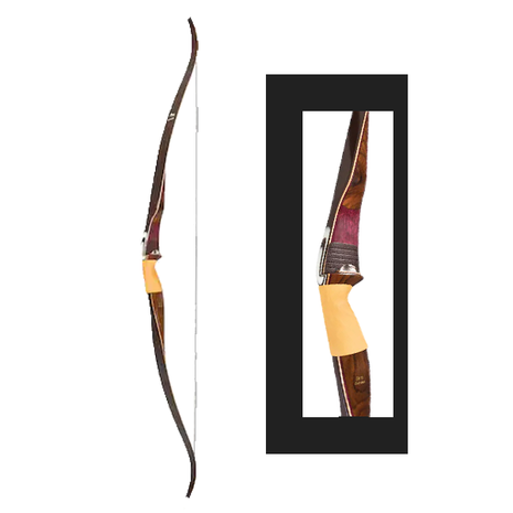 BEAR KODIAK Recurve Bow - Purple Heart / Bolivian Rosewood (60")