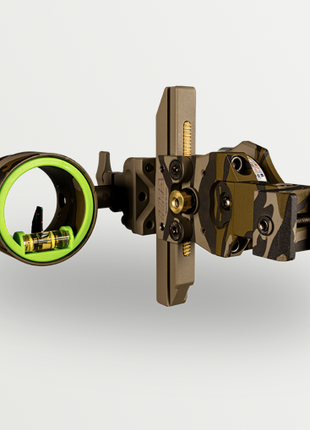 HHA MOSSY OAK BOTTOMLAND NYTRX PRO X2 TWO PIN PIC MOUNT, .019 GREEN AND RED PINS