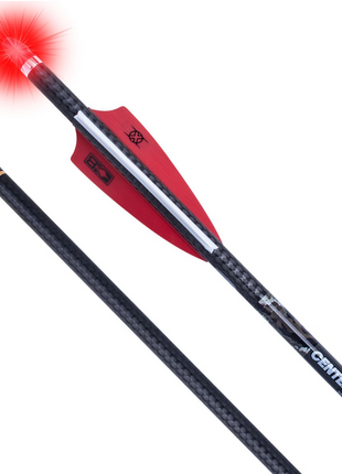 TENPOINT CenterPunch HPX Carbon Arrows, 20", w/ Alpha-Nock HPX .001" Red 6pk
