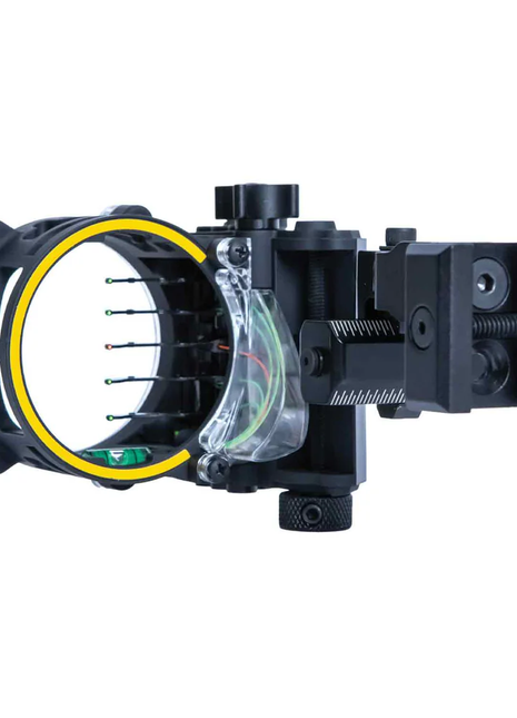 TROPHY RIDGE Fix 5 Pin Sight - Picatinny Mount RH .019 Black