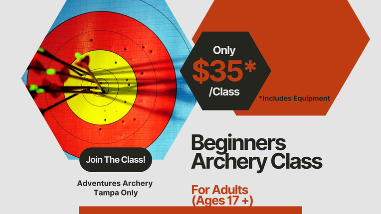 Beginner Archery Class ADULT - Includes rental