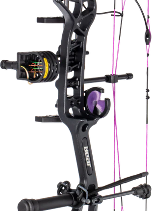 BEAR BOW PKG, CRUZER G4 (29") RTH 70# Black/Fred Bear Twilight LH