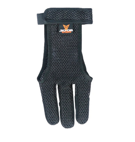 .30-06 Black Mesh Shooting Glove 3 Finger
