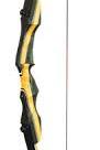 PSE TD-RCRV BOW - NIGHTHAWK 62" LH 35 Ylw/BlackMaple Riser, BK Limbs