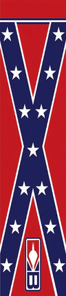 BOHNING Wrap, 4" Small, Confederate Flag, 13pk