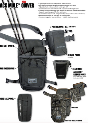 Easton Quiver, Pack Mule - Ranger Green (Ea)