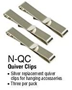 NEET Belt Clip,N-QC,Silver,3pk