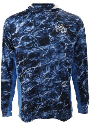 100% lightweight polyester Mossy Oak Elements Fishing Hoodie is the ideal summer fishing shirt to beat the summer heat in style. Coupled with Mossy Oak Elements for a stylish look and silhouette break up when on the water. Additionally this Mossy Oak Elements shirt features ultra-light 4-way stretch fabric for maximum mobility and fit. Lastly the EAG Elite Logo is printed on the front chest.
