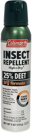 Coleman Tick Protection 25% HIGH & DRY Deet Insect Repellent - 4 oz. Aerosol