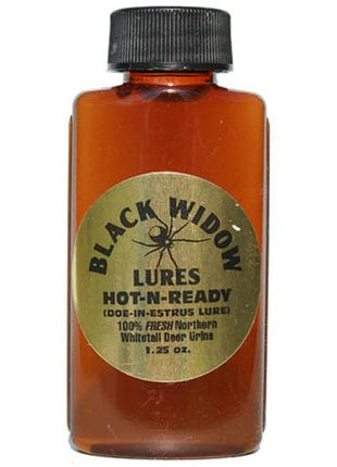 BLACK WIDOW DEER LURES Hot-N-Ready 1.25oz Gold Label (Northern)